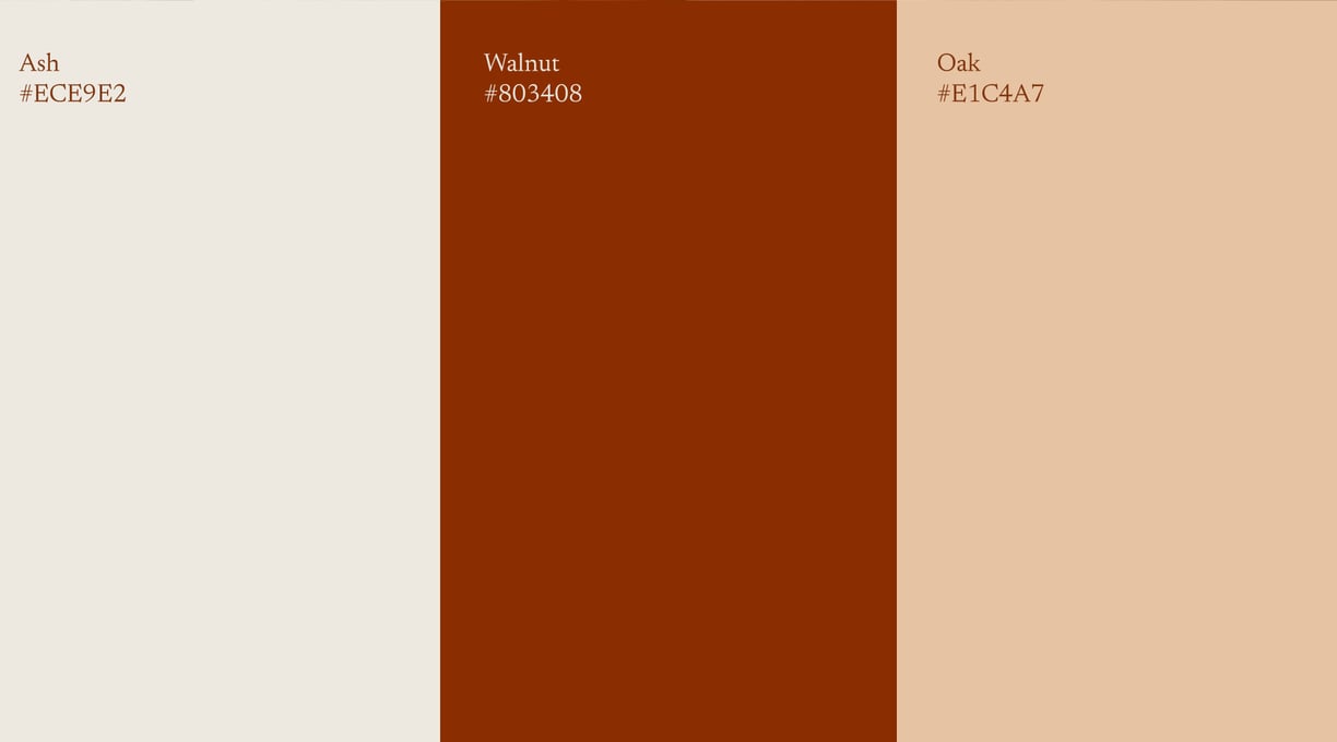 a color scheme brown, beige, and white color