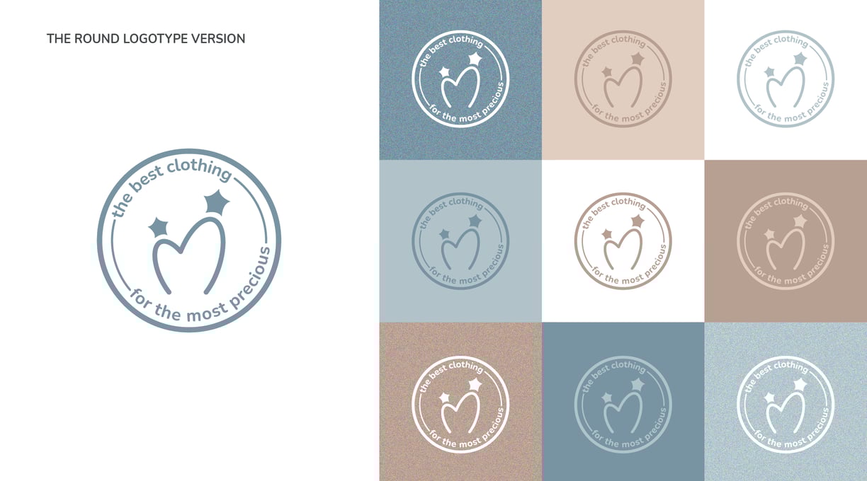 Cute and gentle Logo and Brand Identity for baby store Mommy's Hero, round seal