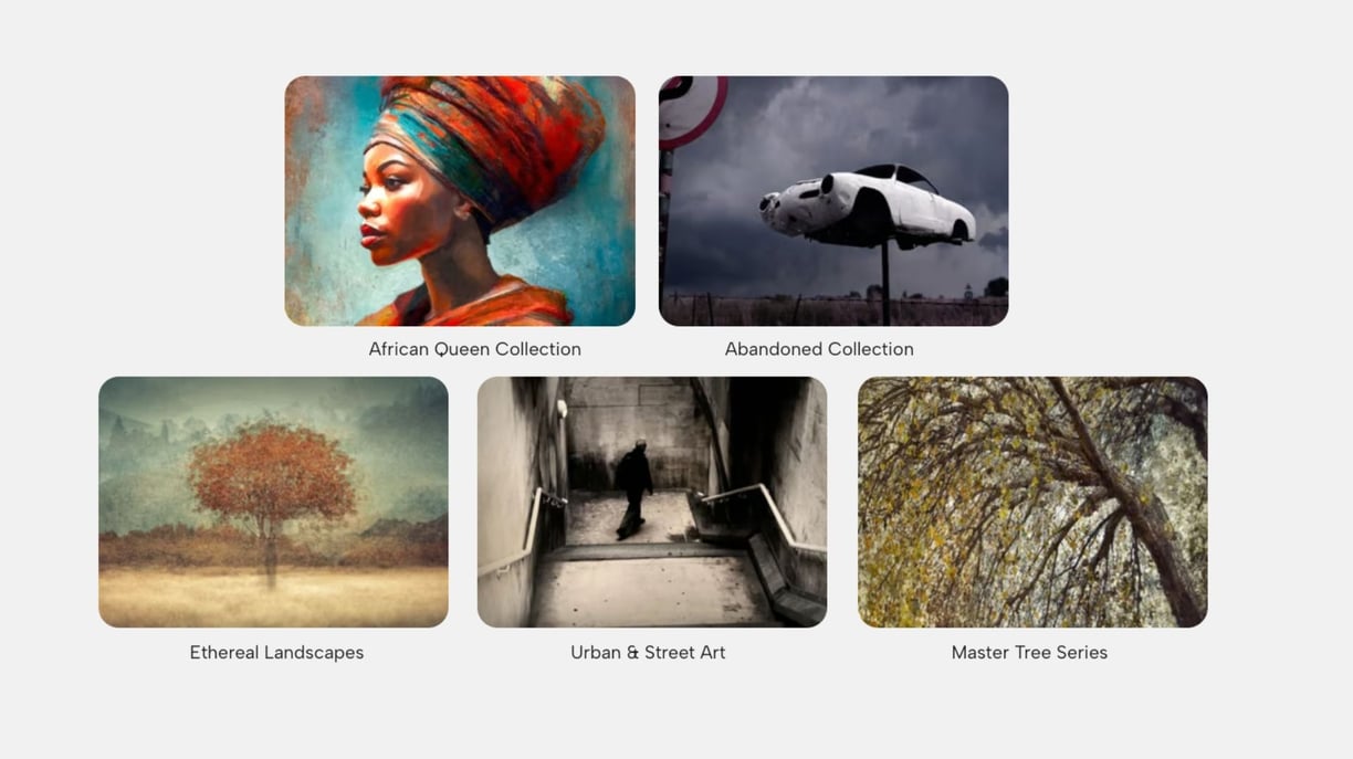 A portfolio of five popular fine art photograph collections by Martin Osner