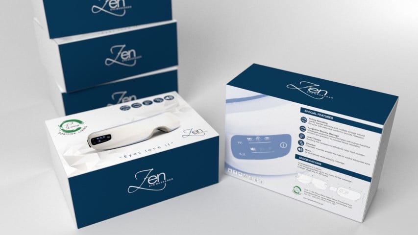 zen eye massager box layout