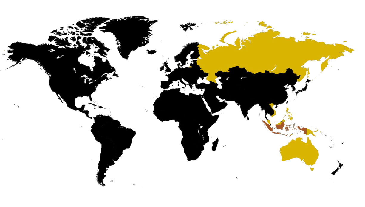 a map of the world with a map of the world