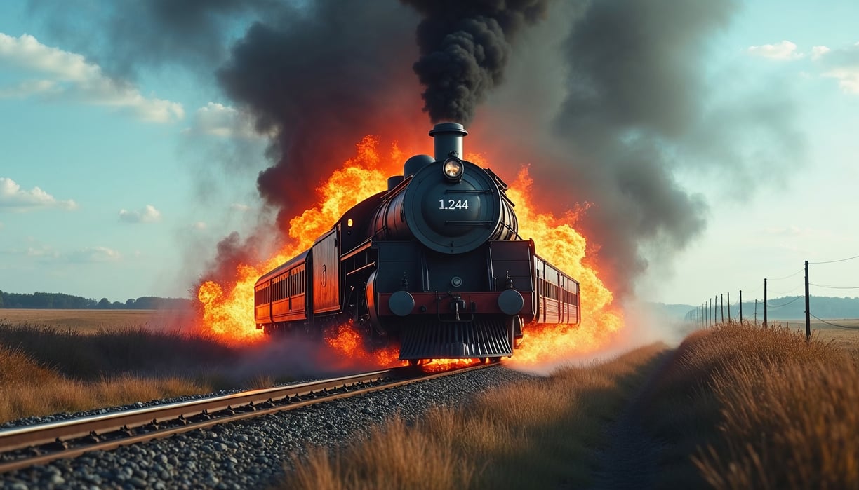 Supply train derailment executed by Virginia Hall during WWII