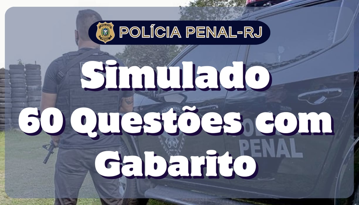 Polícia Penal RJ: Simulado 60 Questões com Gabarito | SC CONTABILIDADE