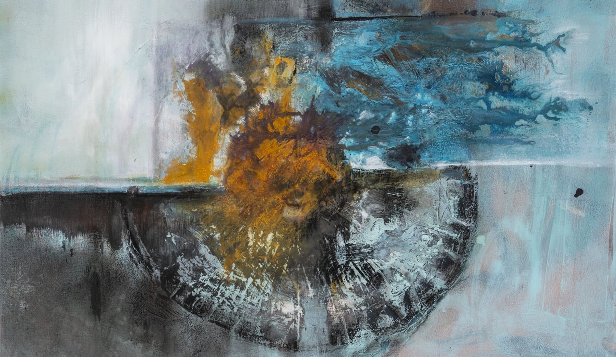 Landscape series/Up and down/250euro/2024/ 60x100/Acryl painting, mixed media