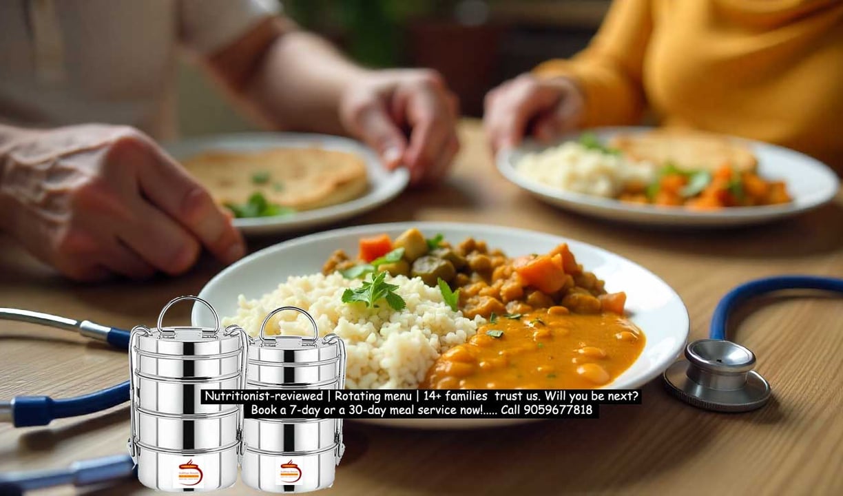 Low-oil, low-salt, yet high in taste & care. Daily meals for our seniors' changing health needs.