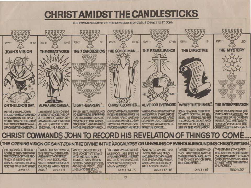 "CHRIST AMIDST THE CANDLESTICKS"