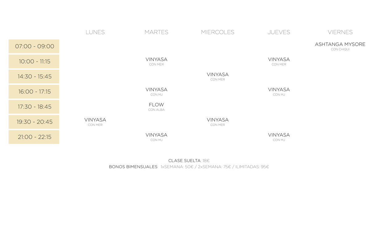 horario clases 2023-2024 shalala.org