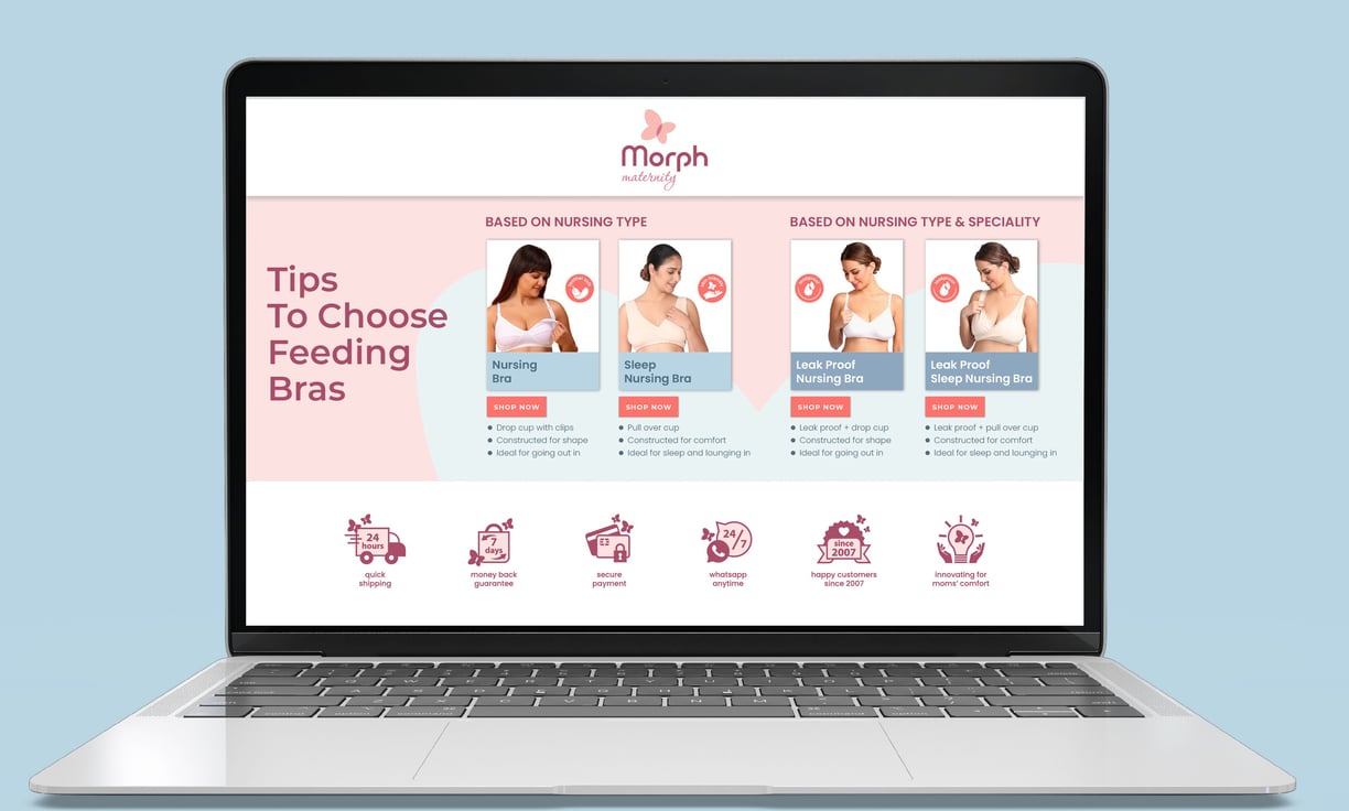 Pregnancy care brand identity and logo design, web-site design