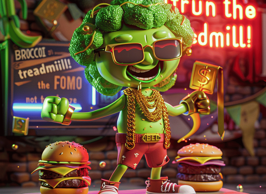 $BROCCOING is a revolutionary memecoin built on the Solana blockchain, combining fitness humor with