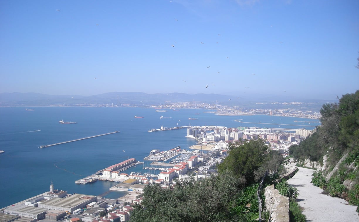 a view of a city from a hill top