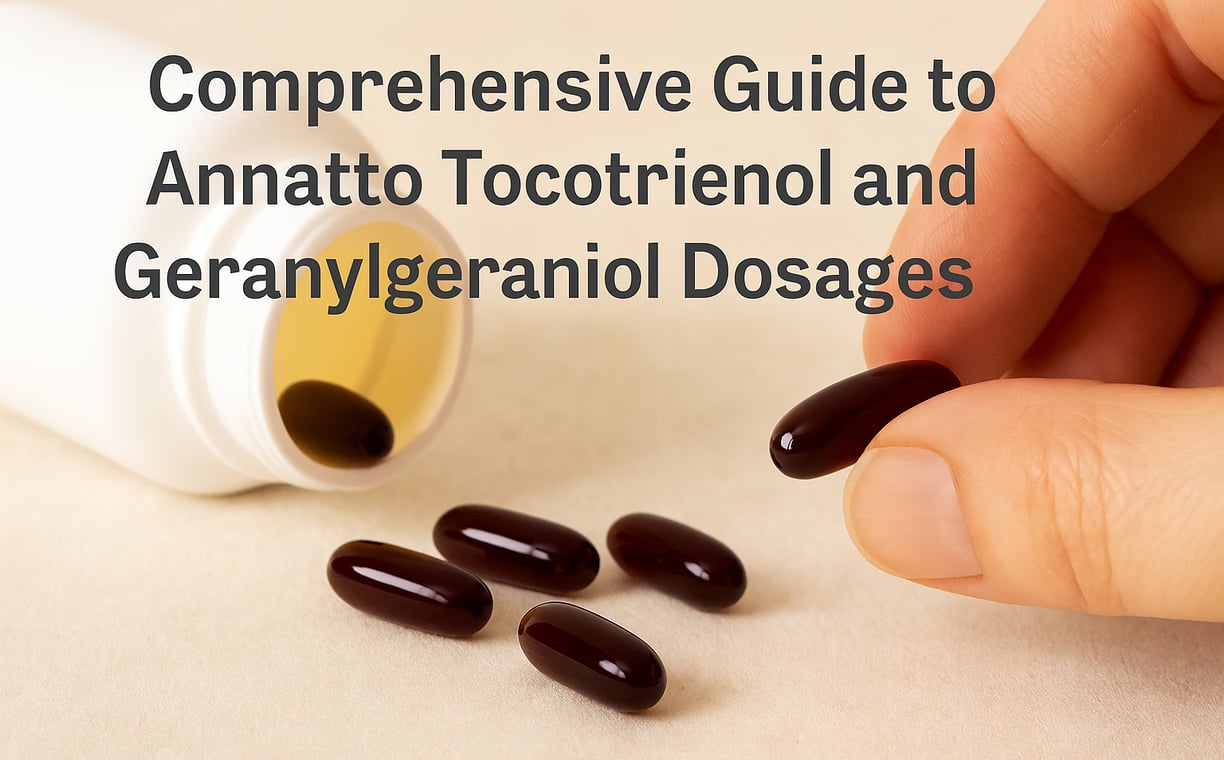 Tocotrienol and geranylgeraniol comprehensive guide to dosages