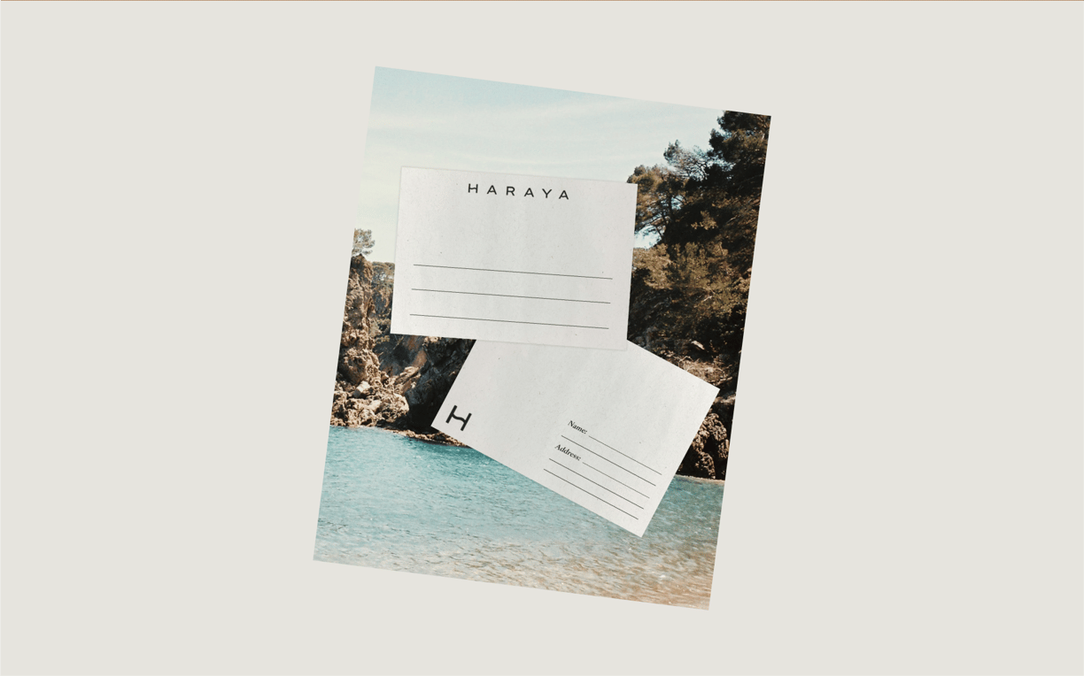 a postcard with a postcard of a postcard with a picture of a