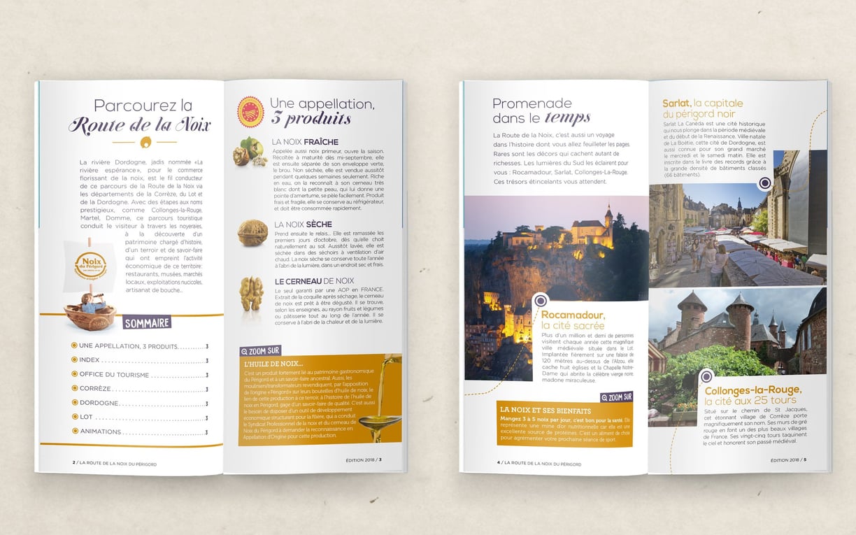 Livret touristique de la route de la noix du Périgord