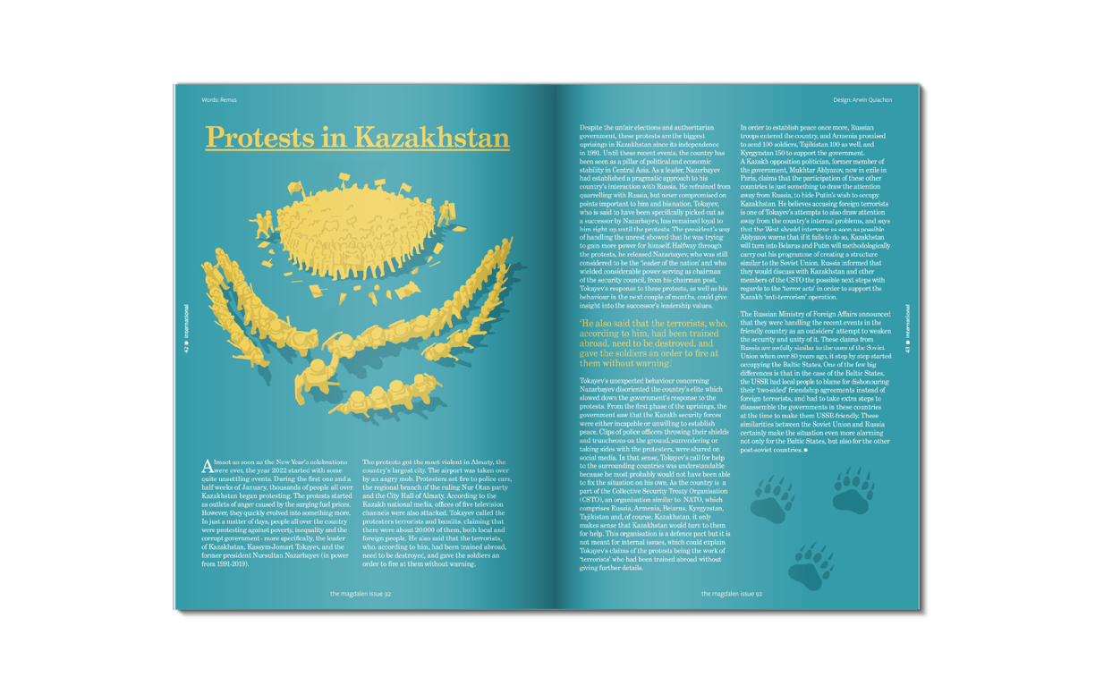 protests in Kazakhstan spread