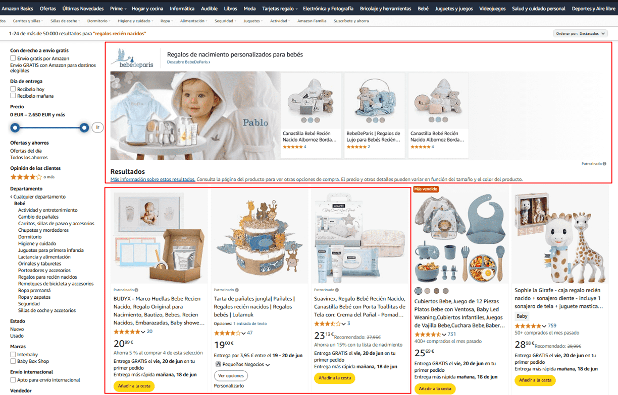 Agencia de publicidad amazon ads.