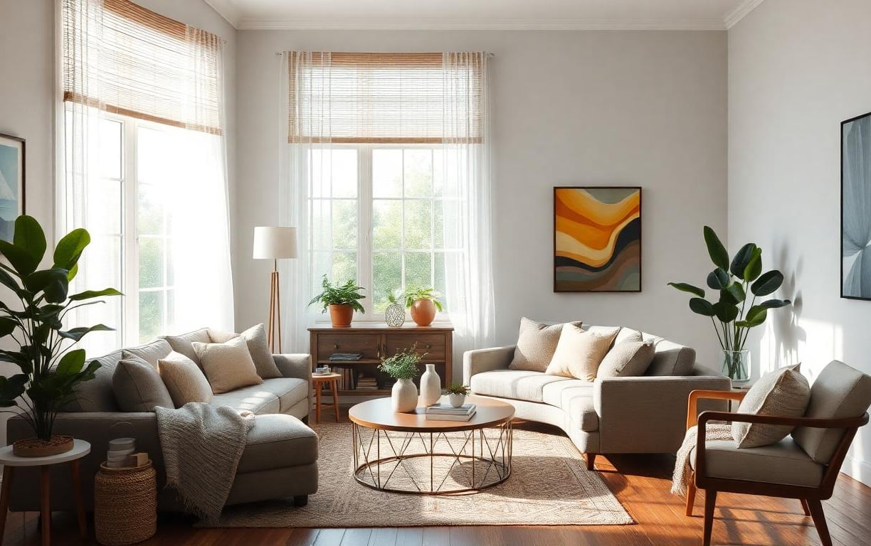 a home with Swap out artwork
