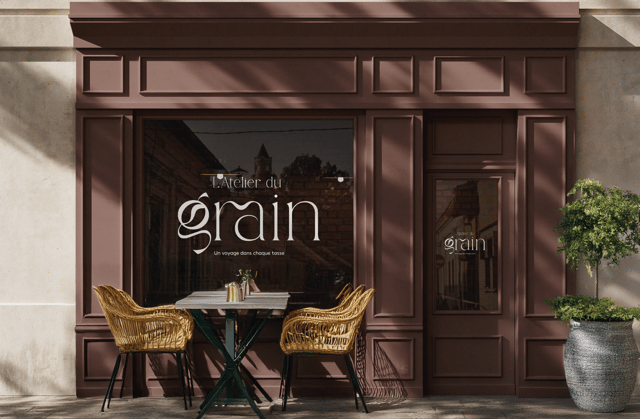 Logo - Identité visuelle - café - L'atelier du grain- Amy Atelier Graphique