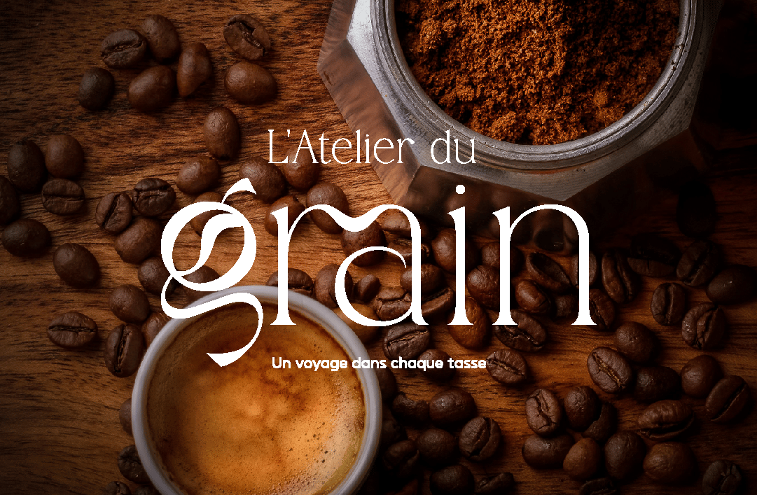 Logo - Identité visuelle - café - L'atelier du grain- Amy Atelier Graphique