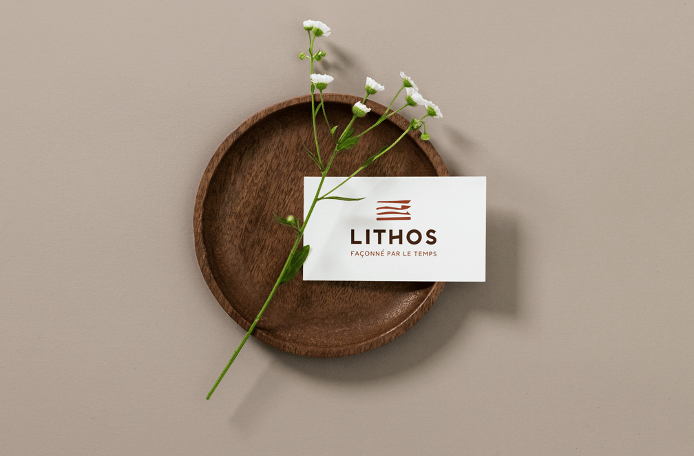 Logo - carte de visite - Lithos - Poterie - Amy Atelier Graphique