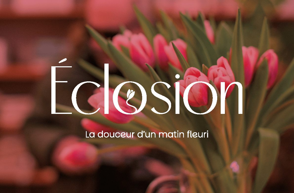 Logo - Identité visuelle - Éclosion - Fleuriste - Amy Atelier Graphique