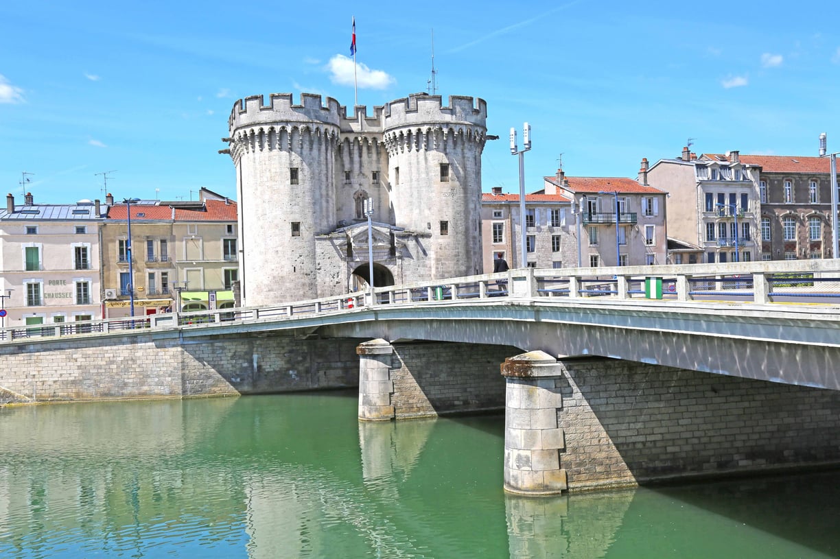 a bridge over a river with a bridge over it