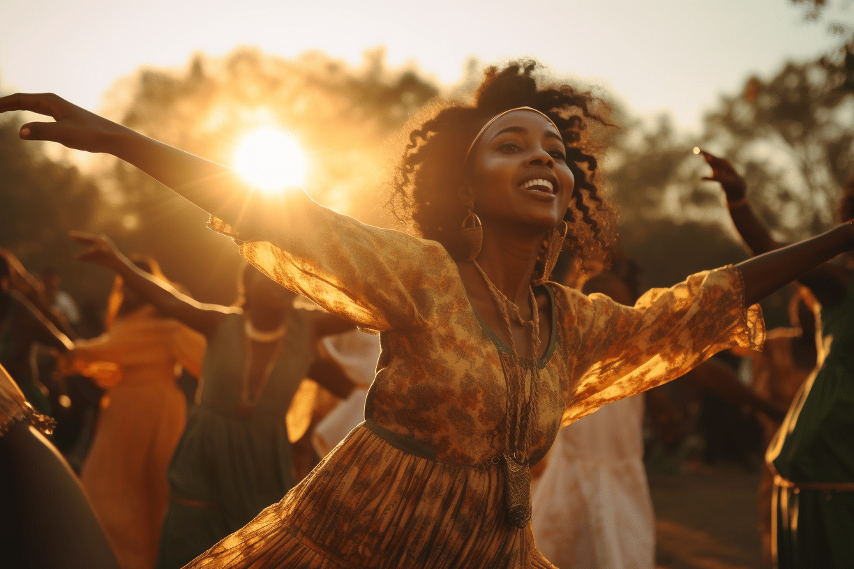 Traditional Ethiopian cultural performance