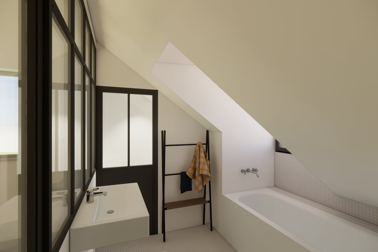 Salle de bain sous comble