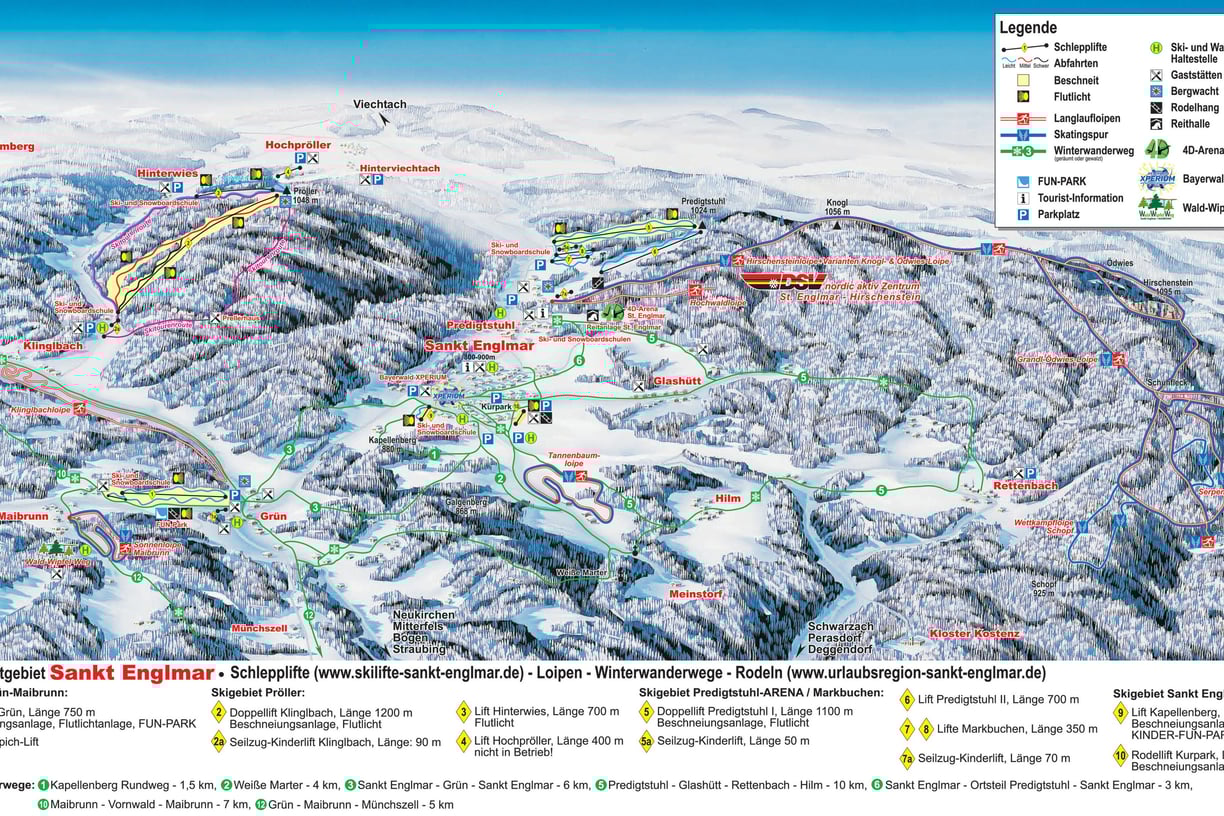 Loipenplan St Englmar