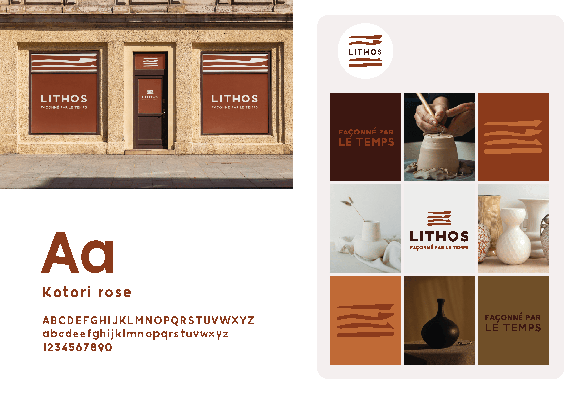Logo - Identité visuelle - Lithos - Poterie - Amy Atelier Graphique