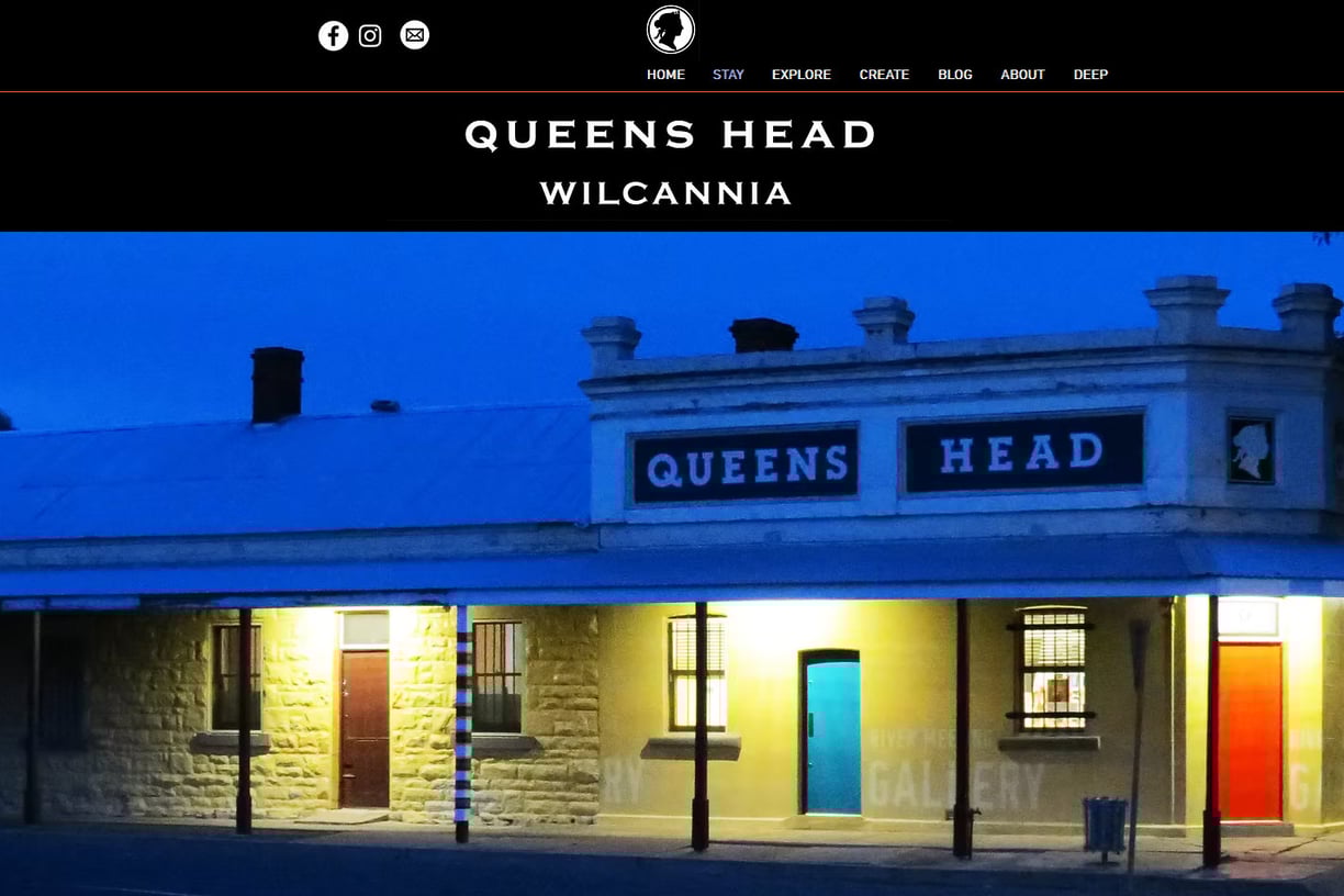Queens Head legacy website page 1