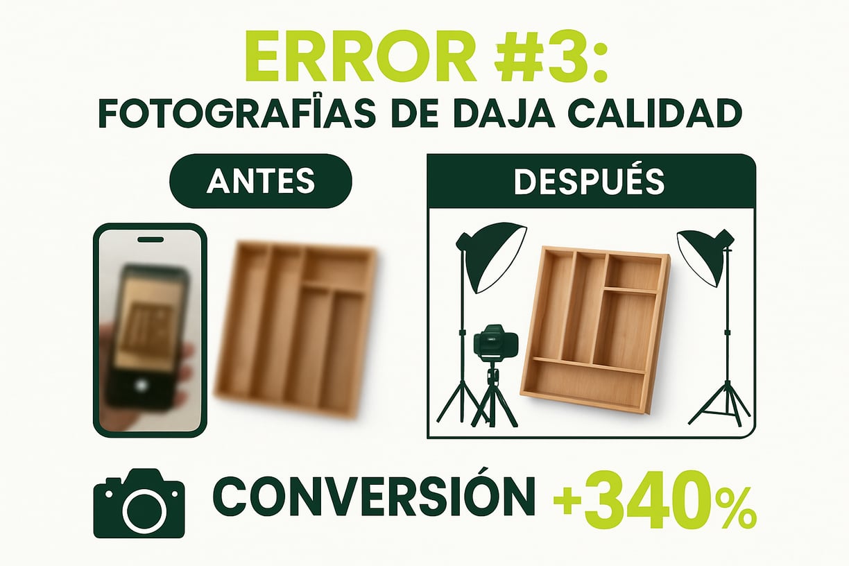 Error #3: Fotografías de Baja Calidad - Cuando la Primera Impresión es la Última