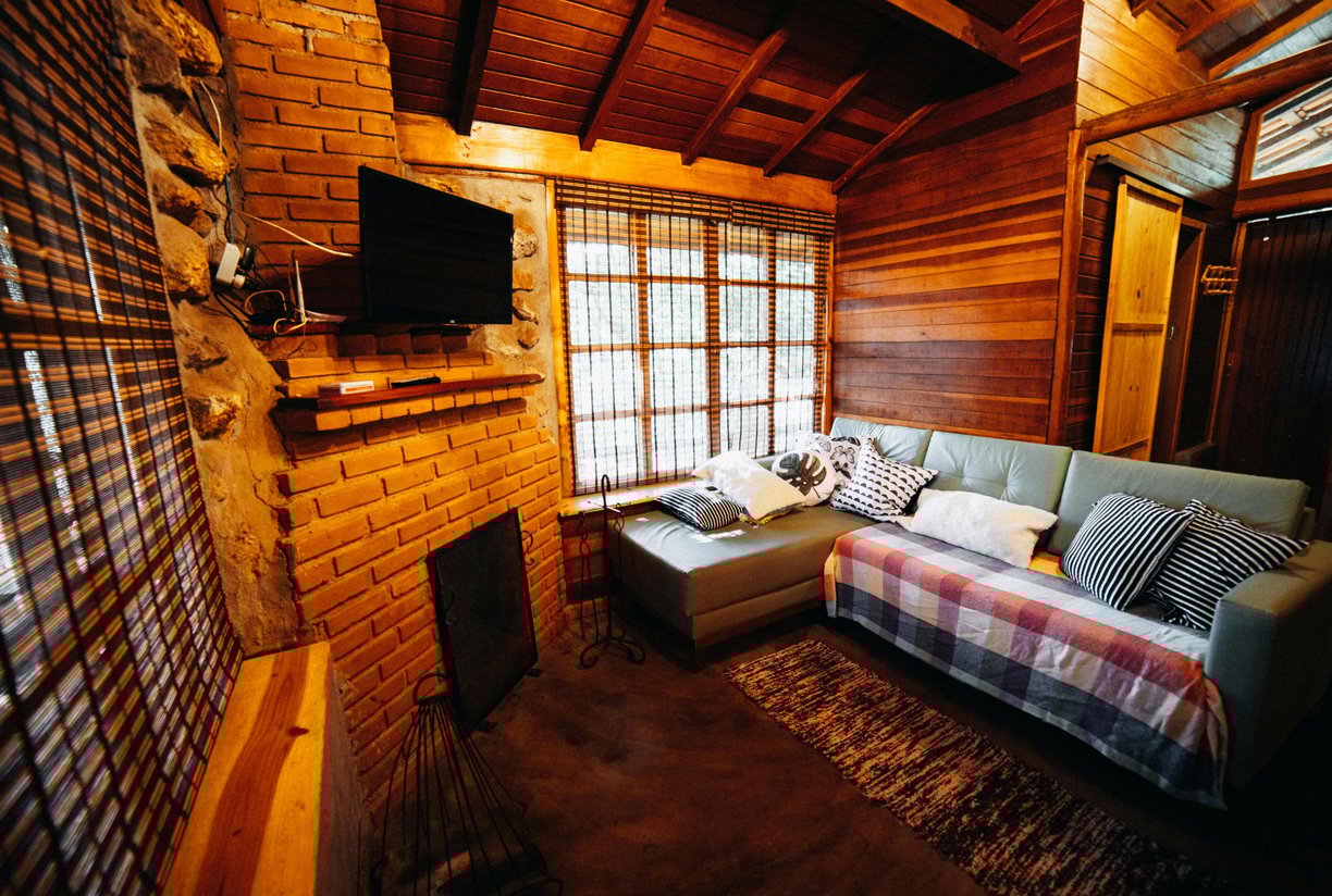 Inside a Wooden Cabin by Matheus Bertelli