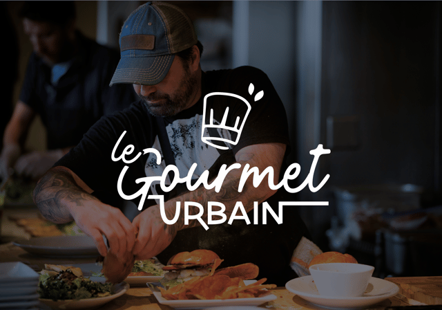 Logo - identité visuelle - restaurant - Le Gourmet Urbain - Amy atelier graphique