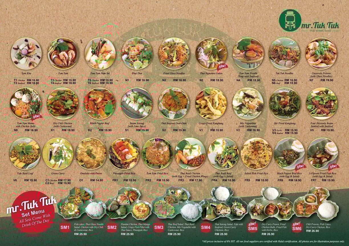 Image of Mr Tuk Tuk Menu