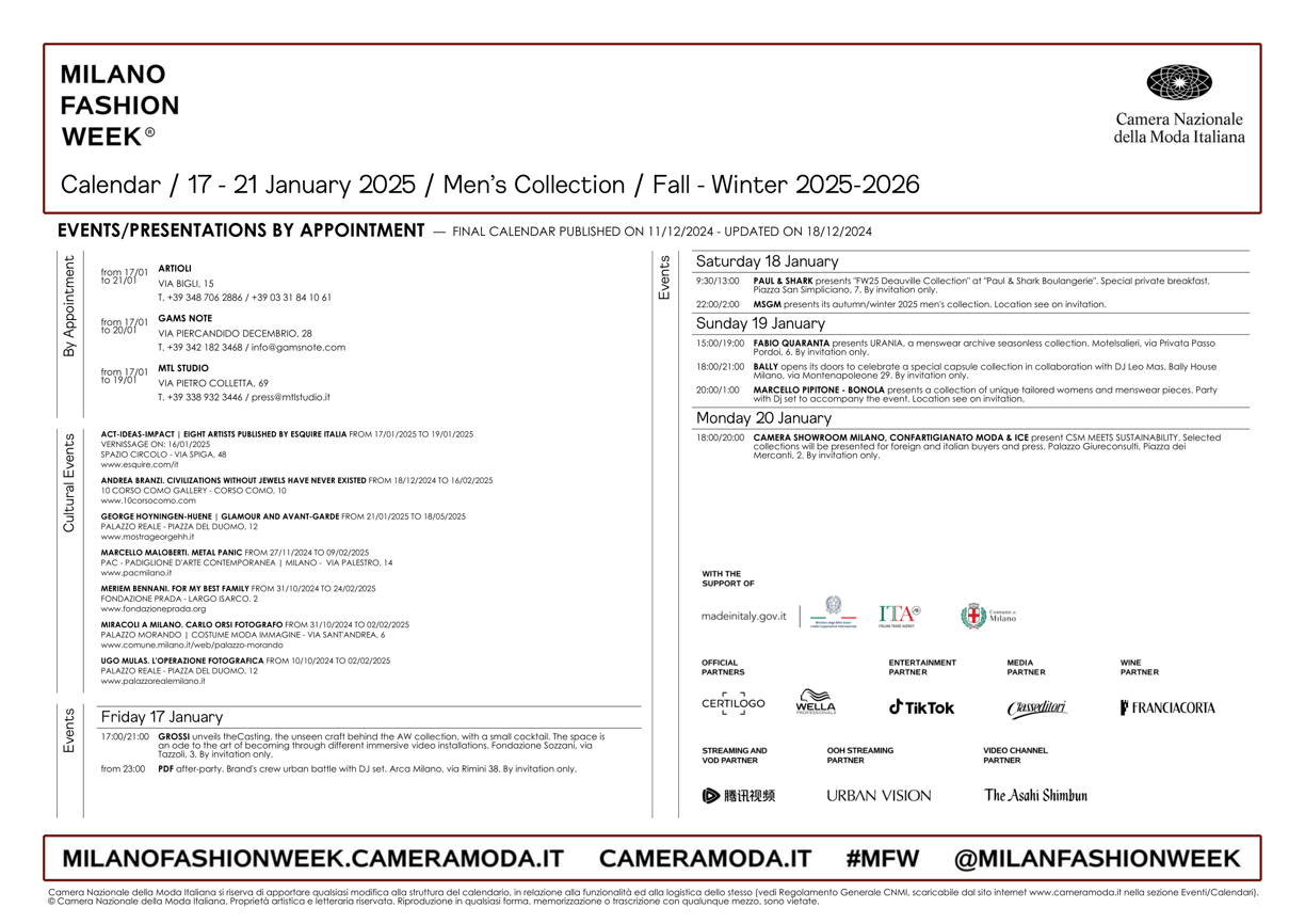 milan fashion week tickets, milan fashion week calendar, milan fashion week dates, 
