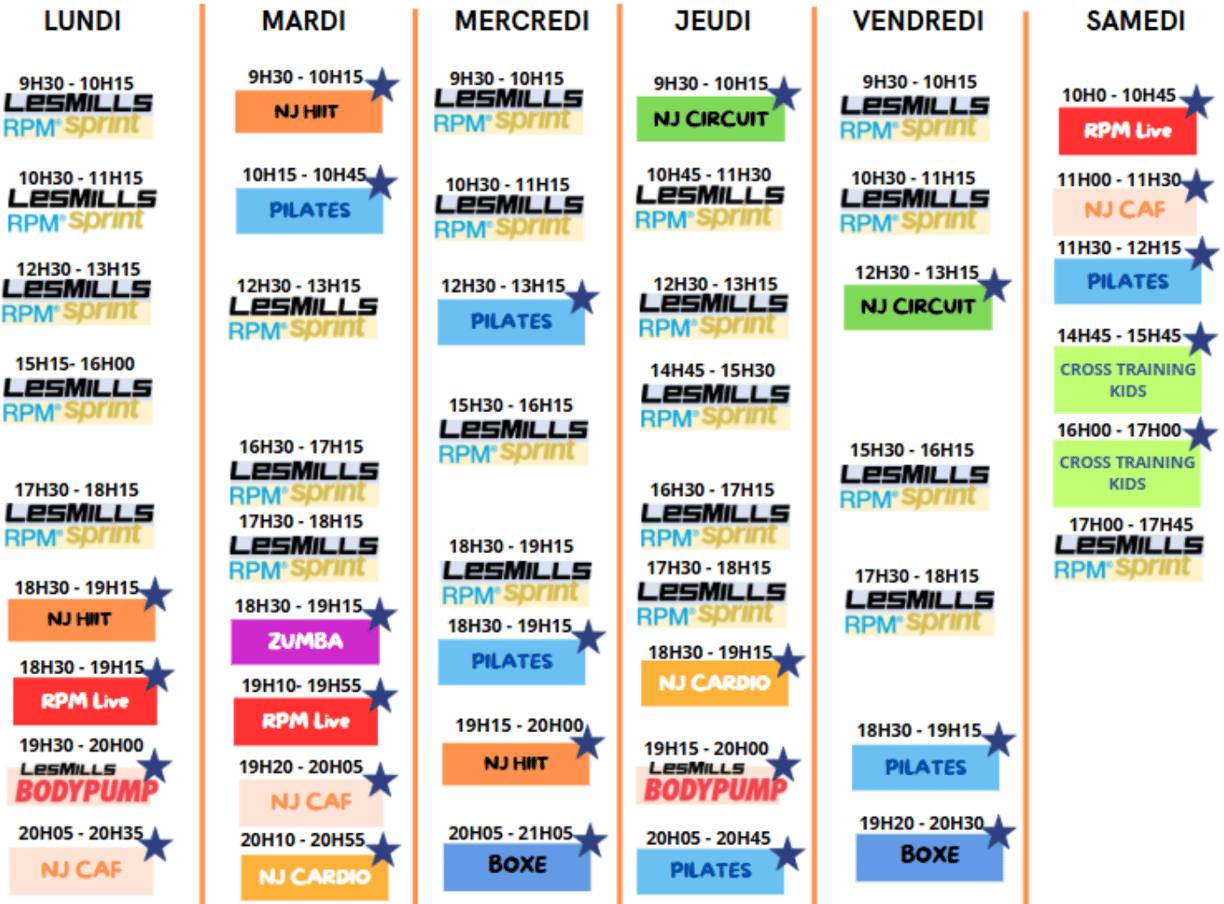 NJ FIT Saint-Maximin planning