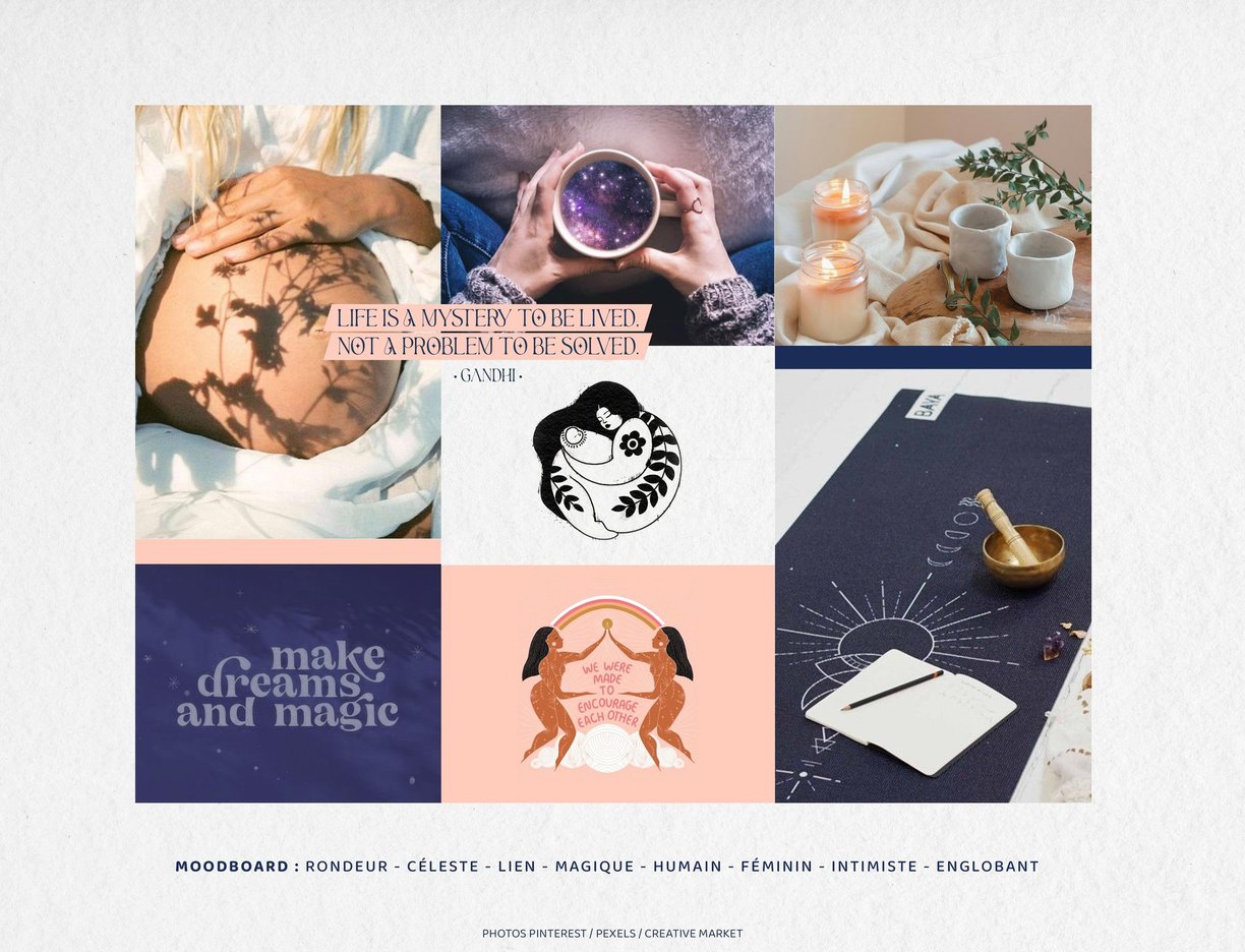 Moodboard Omamoon Doula