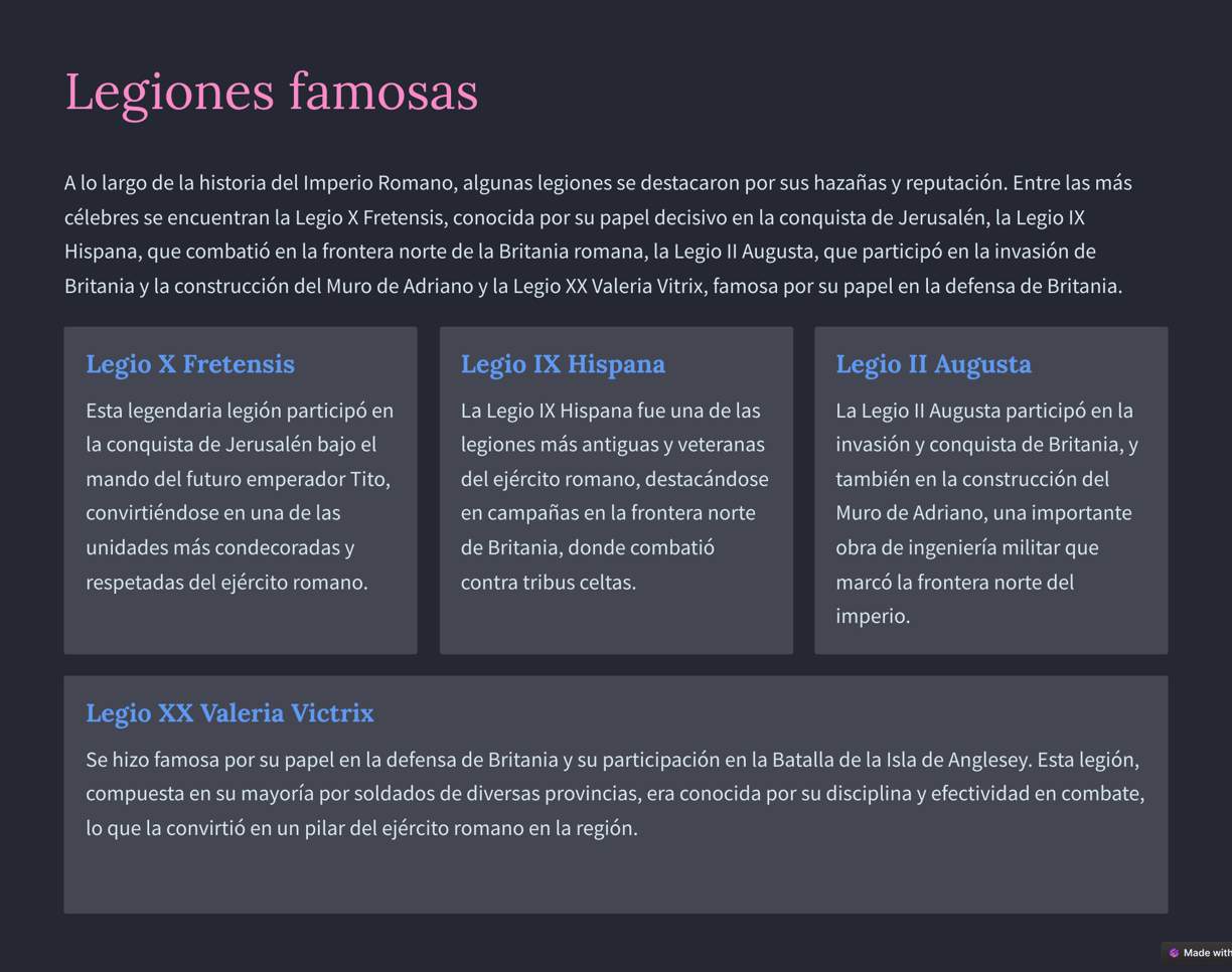 LEGIONES FAMOSAS