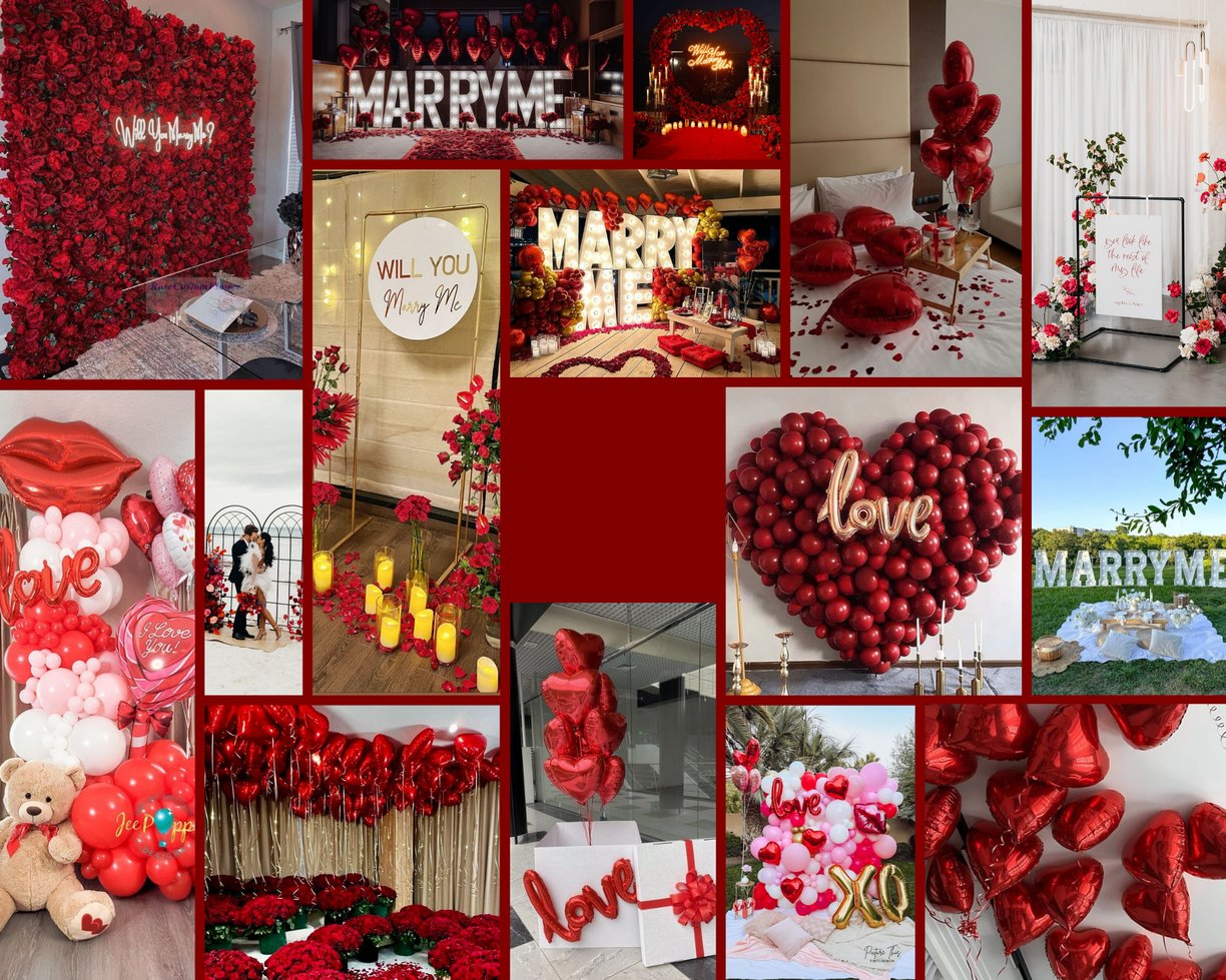 inspiration moodboard for marriage proposal idei cereri in casatorie decor aranjamente