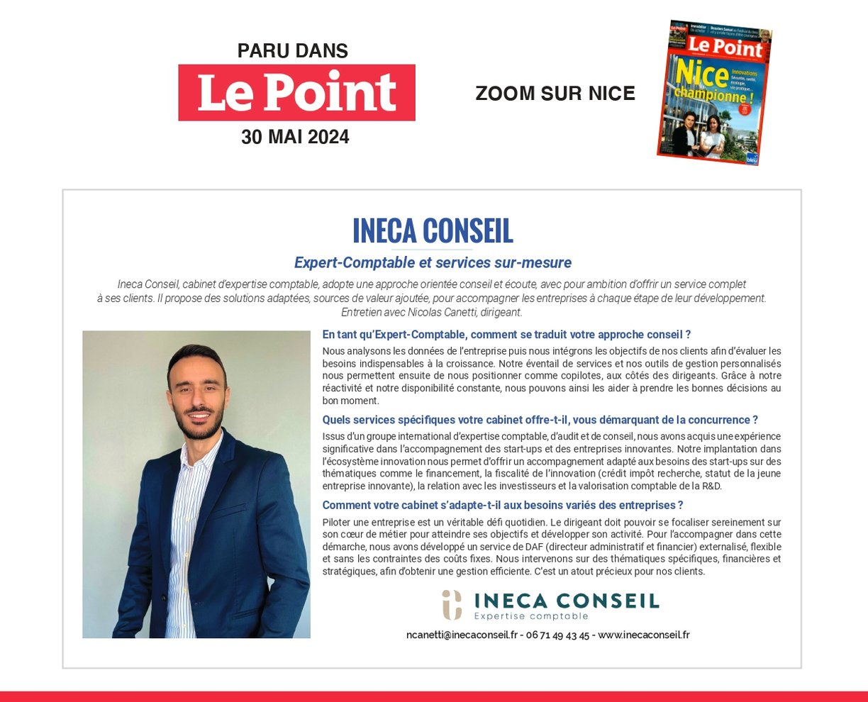 Article Le Point Ineca Conseil