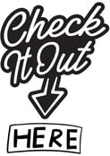 a sign that says check it out here