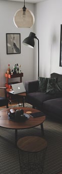 Bright living room with modern inventory