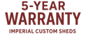 5-YEAR WARRANTY
