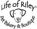 a black and white drawing of a dog with life of riley written above it