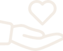 Een hand met een hart wat het delen van herinneringen symboliseert