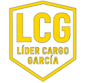 Logotipo de LCG Líder Cargo García con el eslogan rápido, seguro, siempre