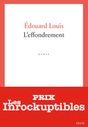 Première de couverture du roman L'effondrement d'Edouard Louis