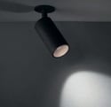 Foco empotrable direccional AVI de techo negro, iluminación puntual moderna