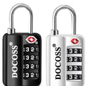 et of 2-116 Metal TSA Locks for Luggage, Number Lock for Bag 4 Digit Small Locks (₹749)