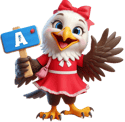 Aguila mostrando letra A